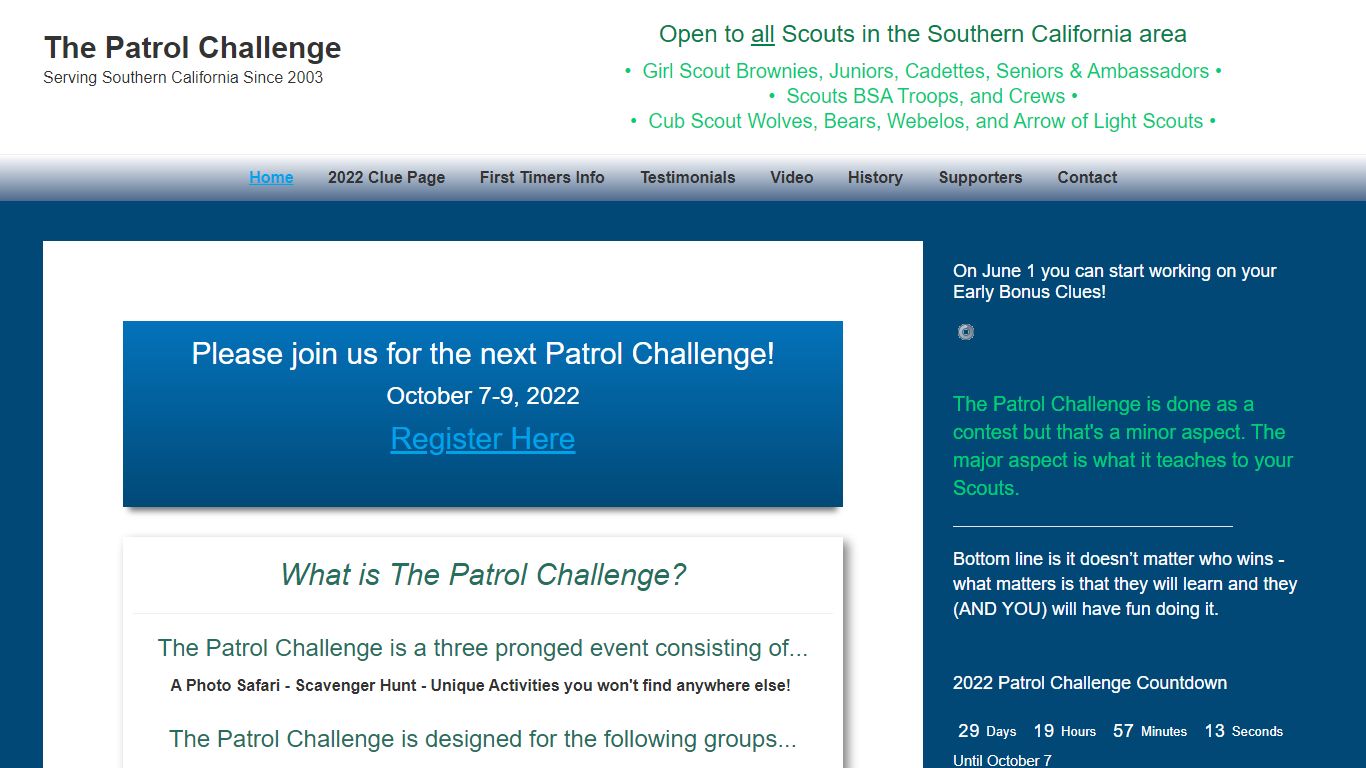 The Patrol Challenge – Serving Southern California Since 2003