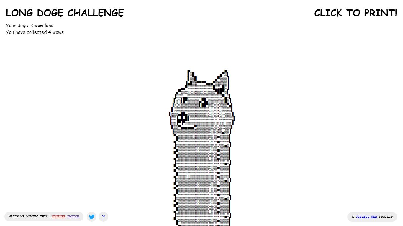 The Long Doge Challenge