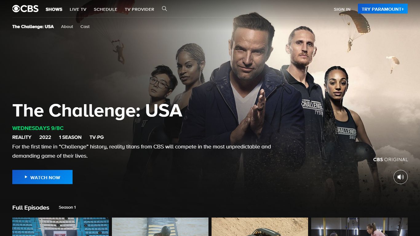 The Challenge: USA (Official Site) Watch on CBS